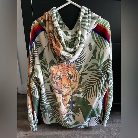 Aviator Nation Tiger Velvet Stripe Hoodie - Picture 3 of 4
